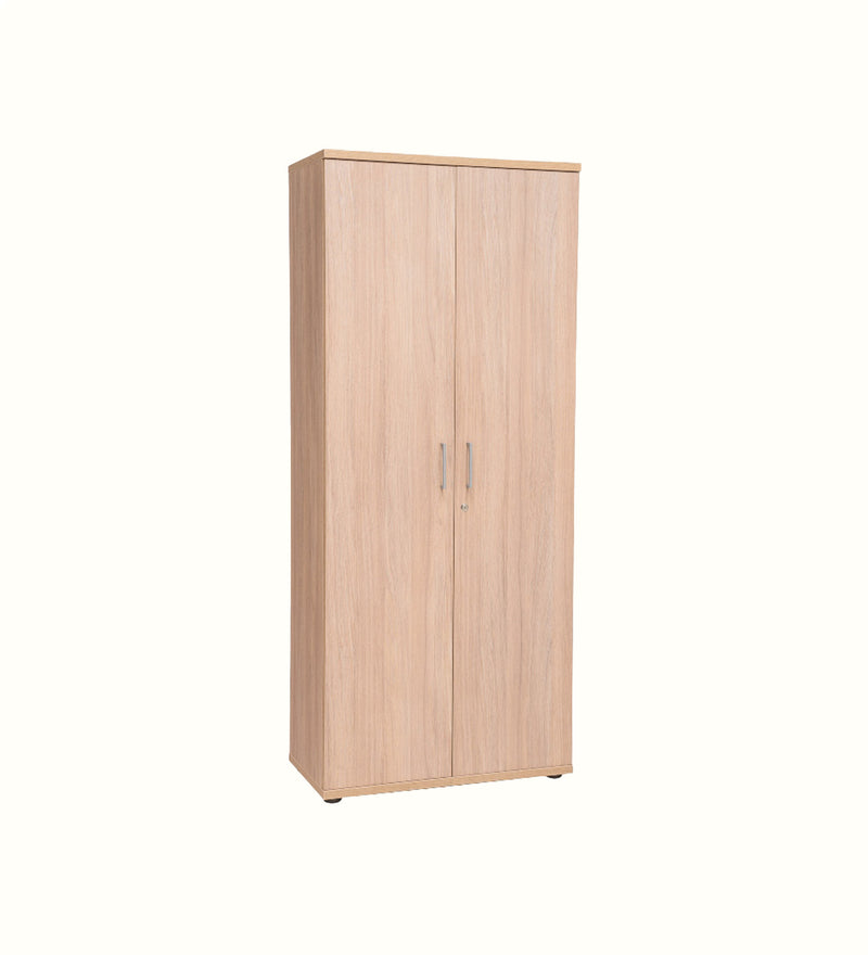 Five-shelf storage cupboard for a care home communal area