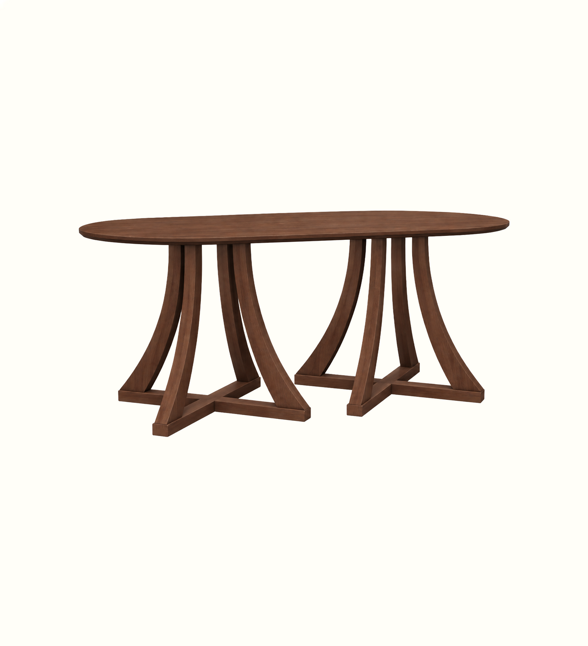 Grayson Cross D-End 6 Seater Table