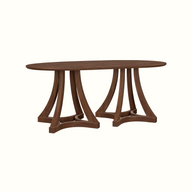Grayson Curve D-End 6 Seater Table