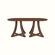 Grayson Cross D-End 6 Seater Table