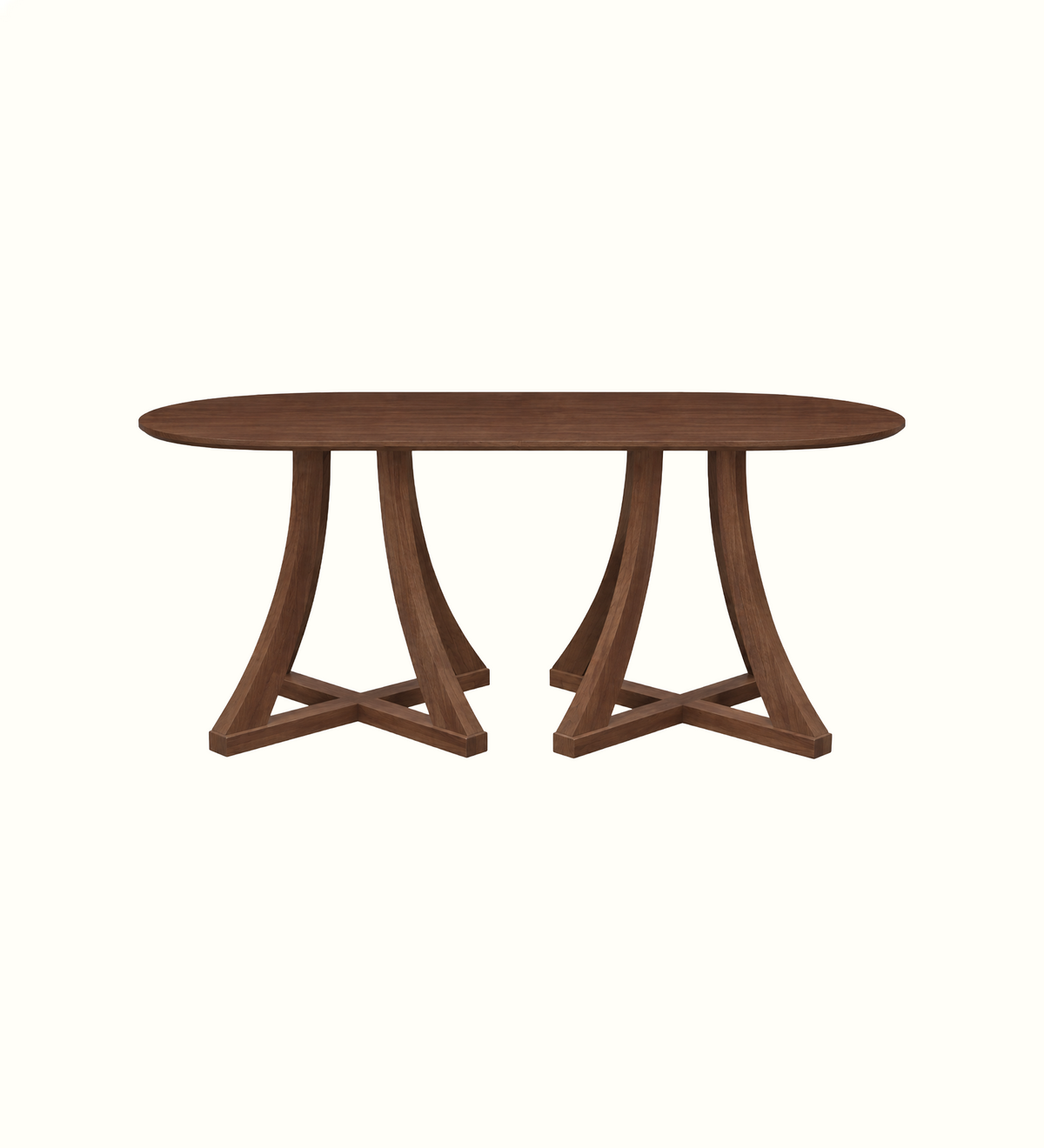 Grayson Cross D-End 6 Seater Table