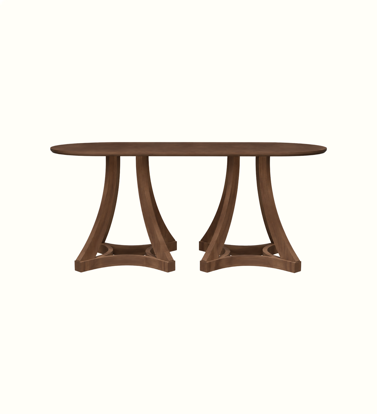 Grayson Curve D-End 6 Seater Table