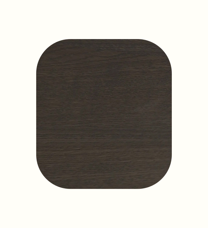 Wenge furniture finish sample for care home interiors