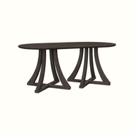 Grayson Cross D-End 6 Seater Table