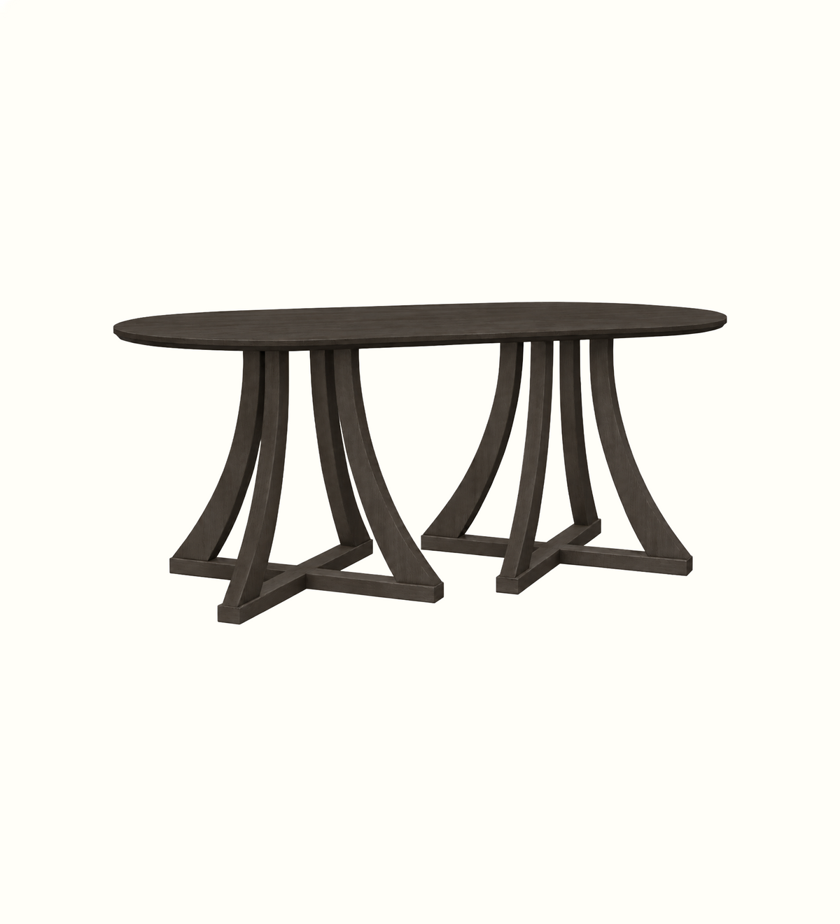 Grayson Cross D-End 6 Seater Table