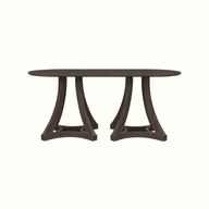 Grayson Curve D-End 6 Seater Table