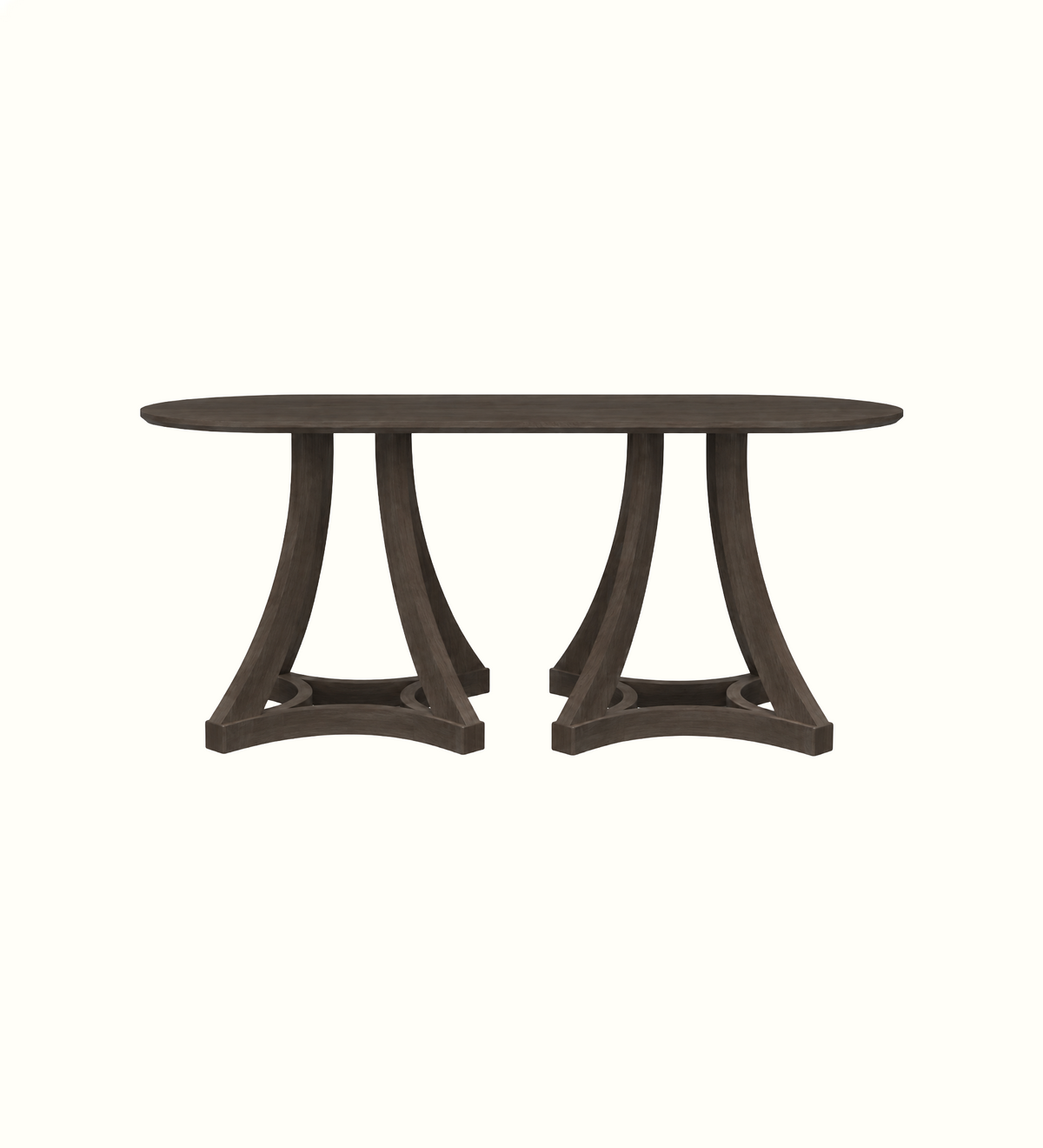 Grayson Curve D-End 6 Seater Table