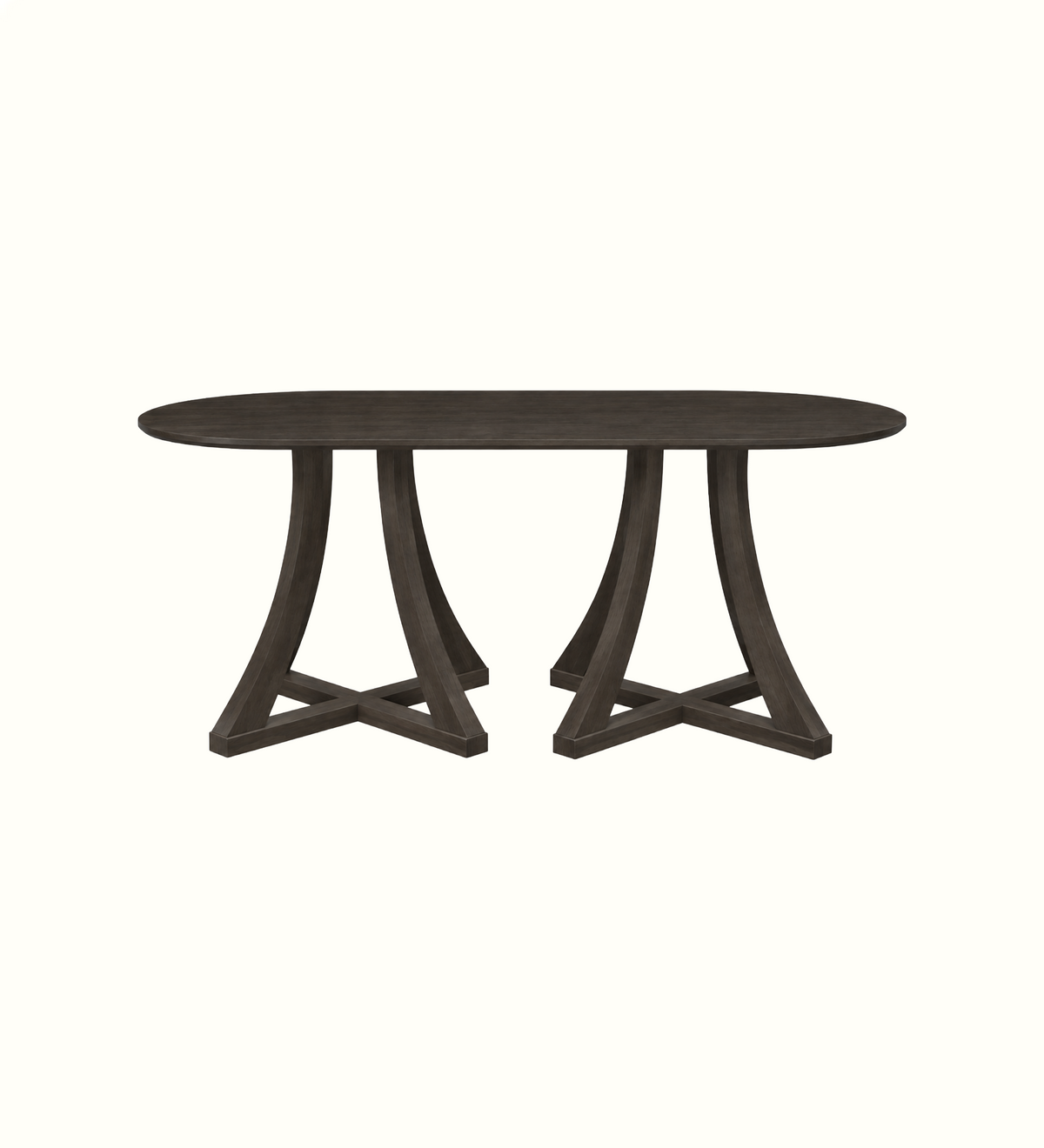 Grayson Cross D-End 6 Seater Table