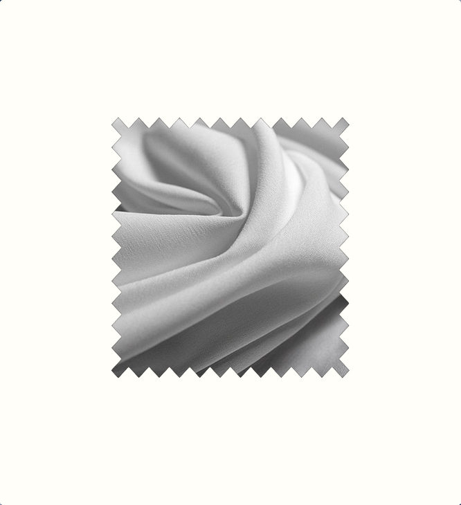 White contract fabric sample for care home interiors