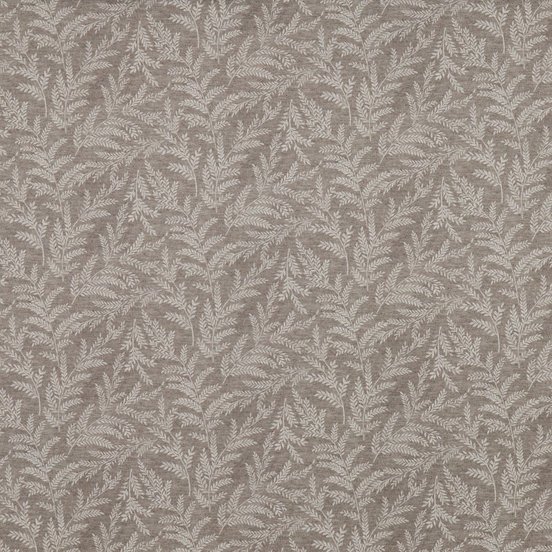 Close-up of Zinnia Taupe contract fabric sample for care home interiors